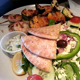 Zoes Kitchen Shrimp Kabob best greek salad with shrimp in the world - foodspotting Zoes Kitchen Shrimp Kabob best greek salad with shrimp in the world - foodspotting