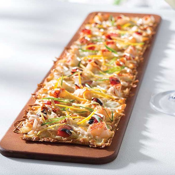 lobster and fresh mozzarella flatbread lobster and fresh mozzarella flatbread seasons 52 - Seasons 52 Garden City lobster and fresh mozzarella flatbread lobster and fresh mozzarella flatbread seasons 52 - Seasons 52 Garden City