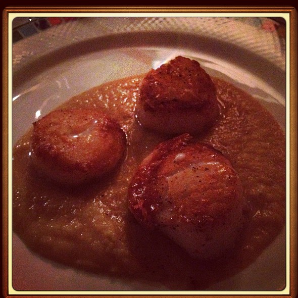 Seared Sea Scallops - Antica Posta, Atlanta, GA