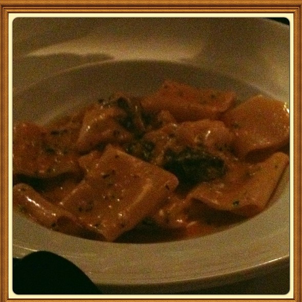 Paccheri Pasta With Sea Bass And Black Truffle - Antica Posta, Atlanta, GA