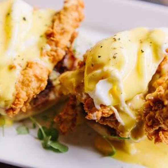 Fried Chicken Eggs Benedict - Dovetail - Macon, Macon, GA