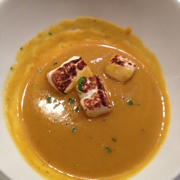 Pumpkin Soup With Homemade Marshmallows - Sotto Sopra, Baltimore, MD